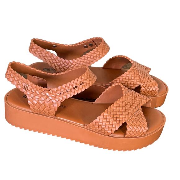 Melissa + Salinas Hotness Wedge Sandals Size 8.5 - Picture 3 of 16